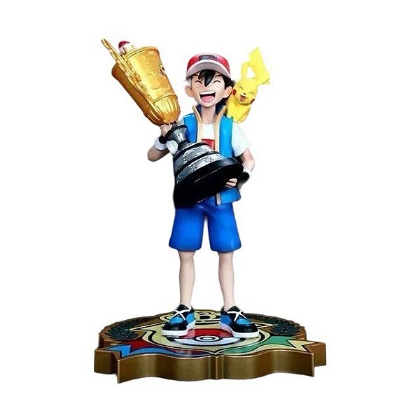 Diorama Ash e Pikachu Champions- Pokémon