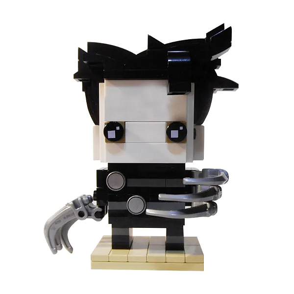 Figure Edward Mãos de Tesoura Bricks - MOC