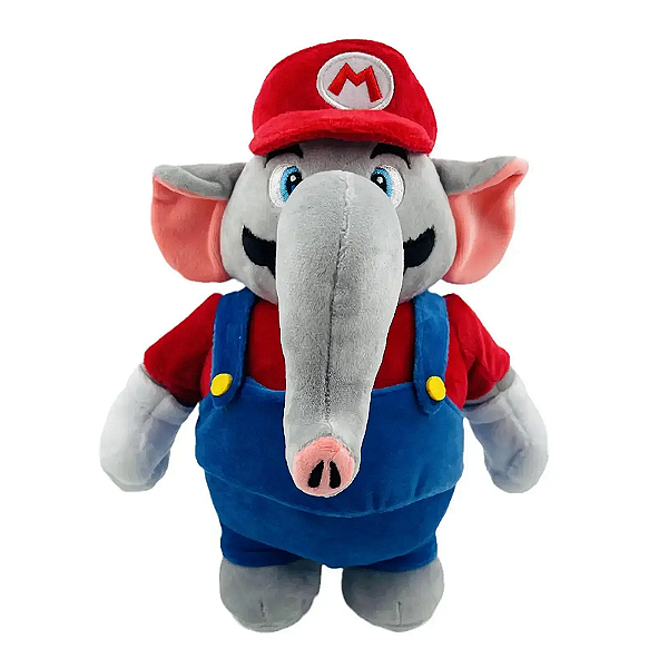 Pelúcia Mário Elefante - Super Mário Wonder