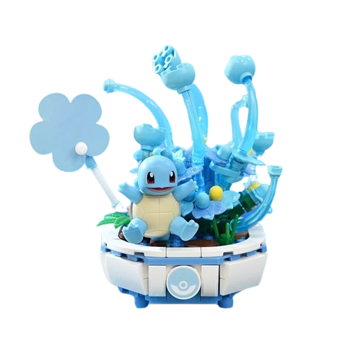 Squirtle Series Pokémon Plantas Suculentas - Blocos de Montar