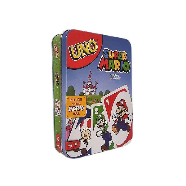 Uno Super Mario Bros Box Metal - Mattel