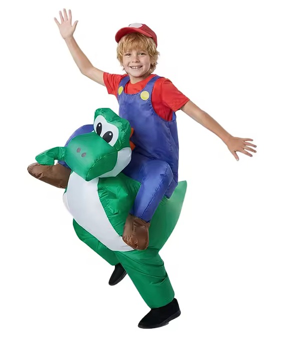 Fantasia Inflável Mario e Yoshi – Infantil e Adulto