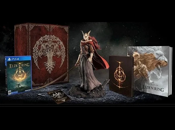 PS4 ELDEN RING edição de colecionador figura estátua MALENIA e software e livro de arte