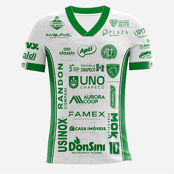Camisa Chapecoense Futsal | 2026 Original - Jogo 2 branca Infantil