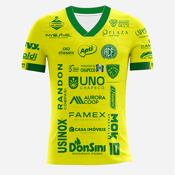 Camisa Chapecoense Futsal | 2026 Original - Jogo 3 amarela Infantil