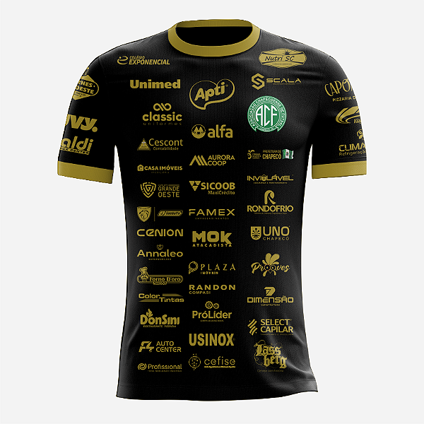 Camisa Chapecoense Futsal | 2026 Original - Aquecimento preta Masculina