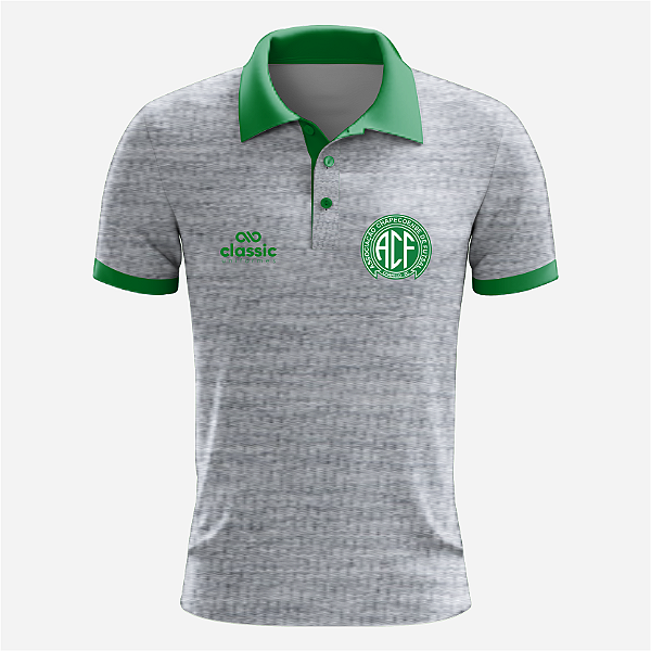 Camisa Polo Chapecoense Futsal | 2026 Original – Viagem Mescla grafite Masculina
