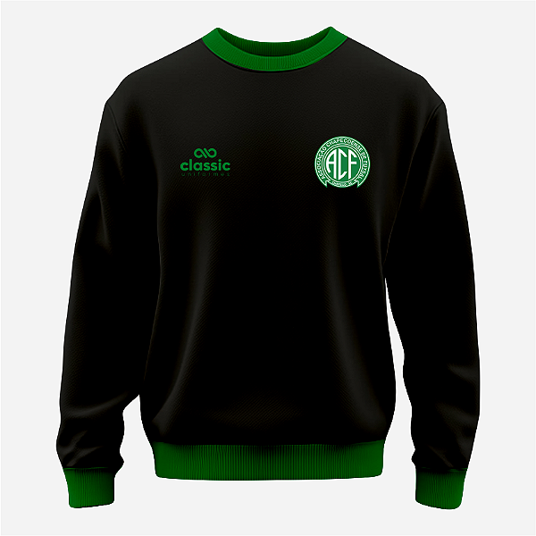 Blusão de Moletom Chapecoense Futsal | 2026 Original - Passeio preto Unissex