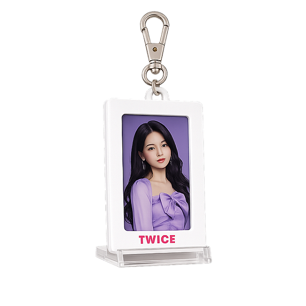 Holder Photocard Twice - Porta photcard rosa e branco