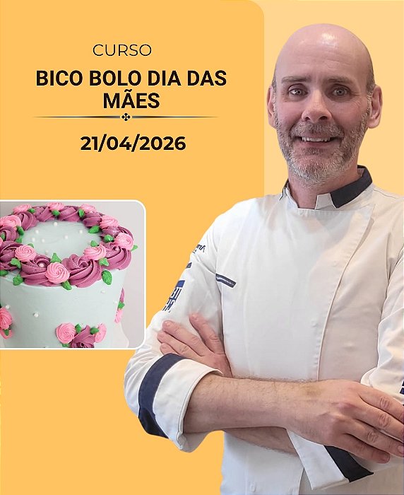 Bico de Confeitar para Bolo Dia das Mães | 21/04/2026 | Presencial | Ricardo Daudt