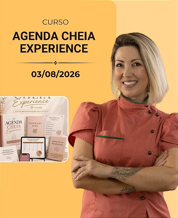 Agenda Cheia Experience | 03/08/2026 | Presencial | Nani Magalhães