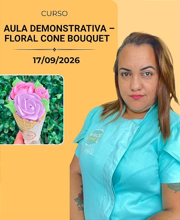 Floral Cone Bouquet | Dany Bolos – 17/09/2026 | Presencial