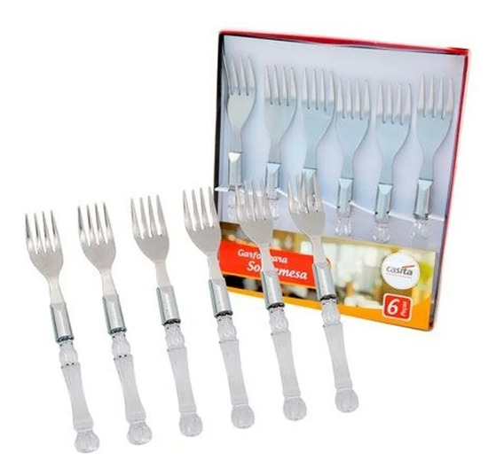 Kit Garfo Sobremesa 6 Peças