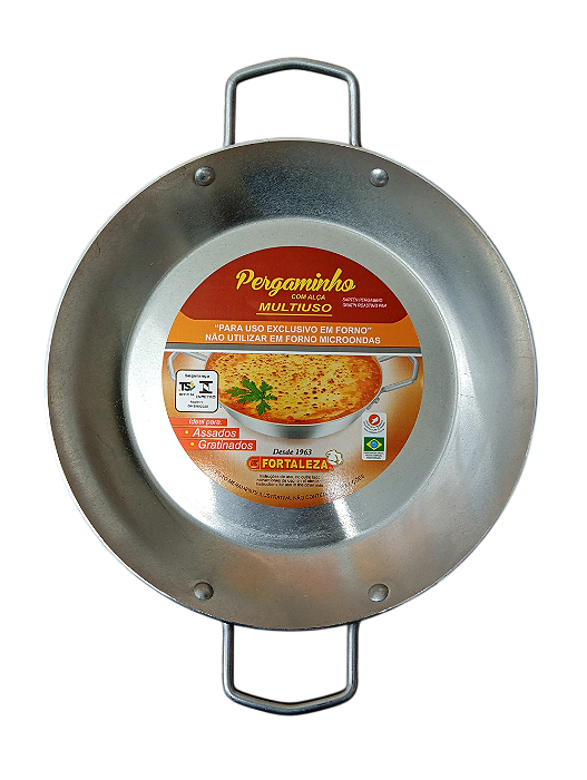 Assadeira Pergaminho 22cm Fortaleza com Alça