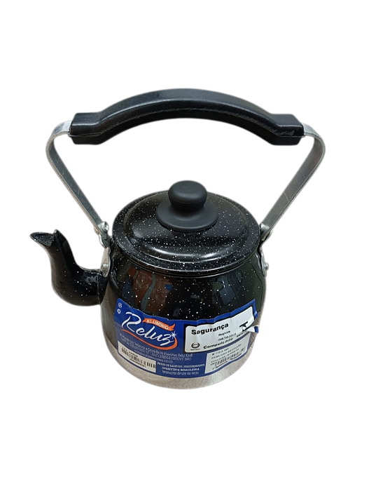 Chaleira de Alumínio Nº12 Preto Mesclado