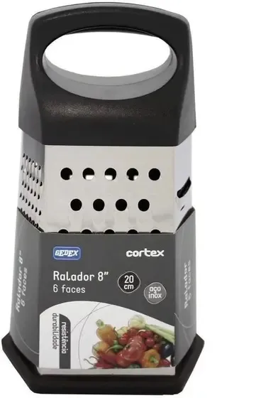 Ralador inox com 6 faces