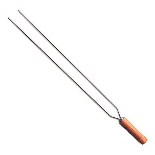Espeto Duplo 85cm para Churrasco Taumer