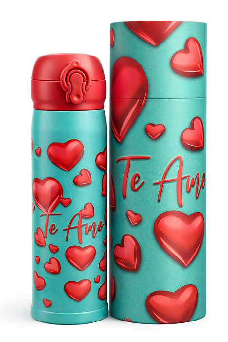 Garrafa Térmica Inox 400ml Presente Especial