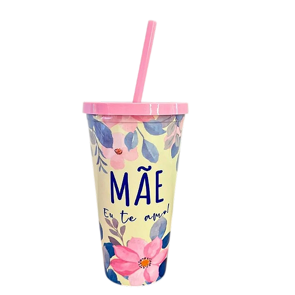 Copo Plástico 600ML Dia das Mães