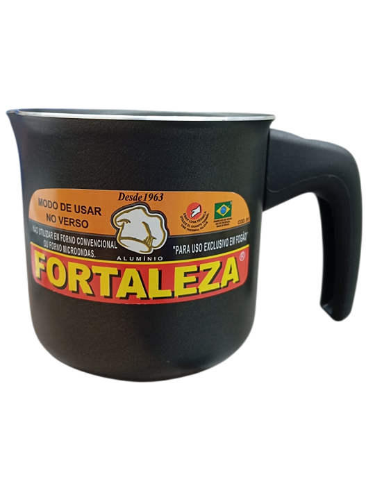 Leiteira de Alumínio nº10 Black sem Tampa Fortaleza