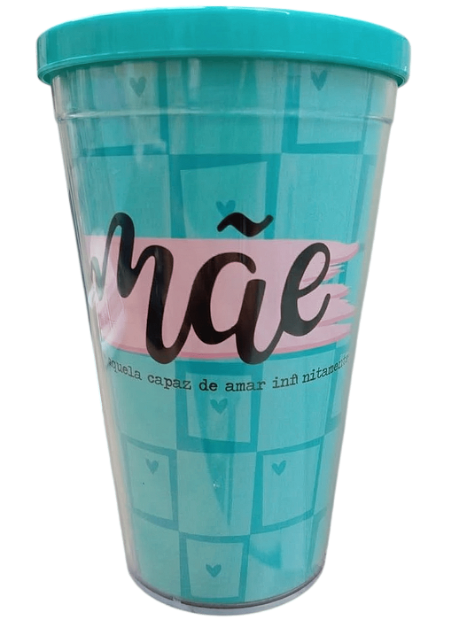 Copo com Canudo 500ml Dia das Mães