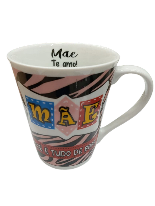 Caneca de Porcelana Tulipa Dia das Mães