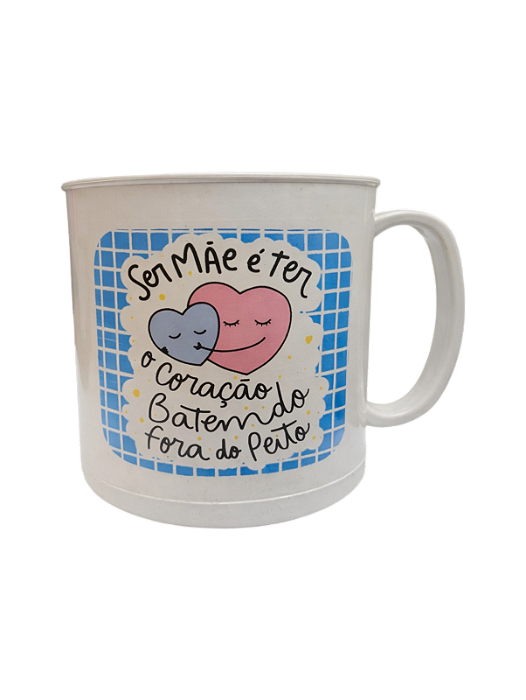 Caneca Plástica Mãe com Caixa