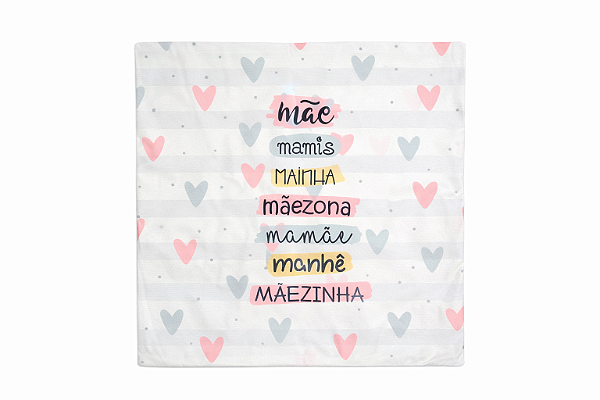 Capa de Almofada Decorativa Mãe