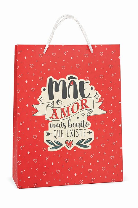 Sacola de Papel Dia das Mães
