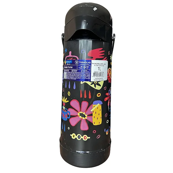 Garrafa Termica 1L Pump Decor Termolar