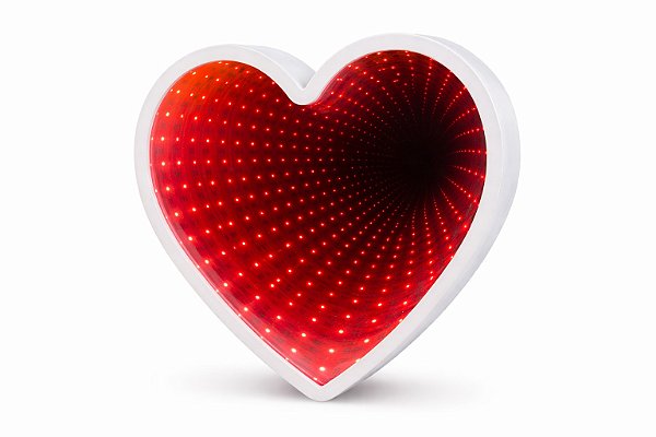 Luminária de Mesa Coração com Led