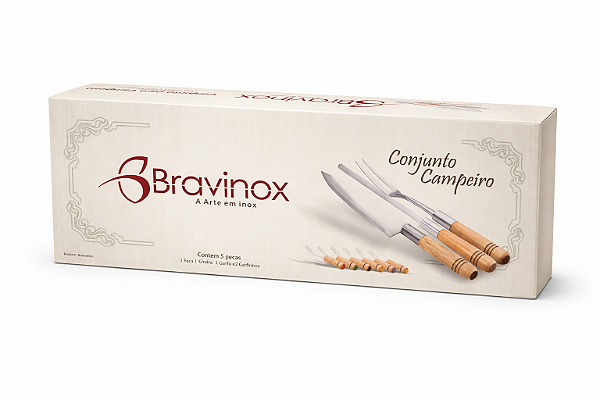 Kit Churrasco 9pcs Madefer