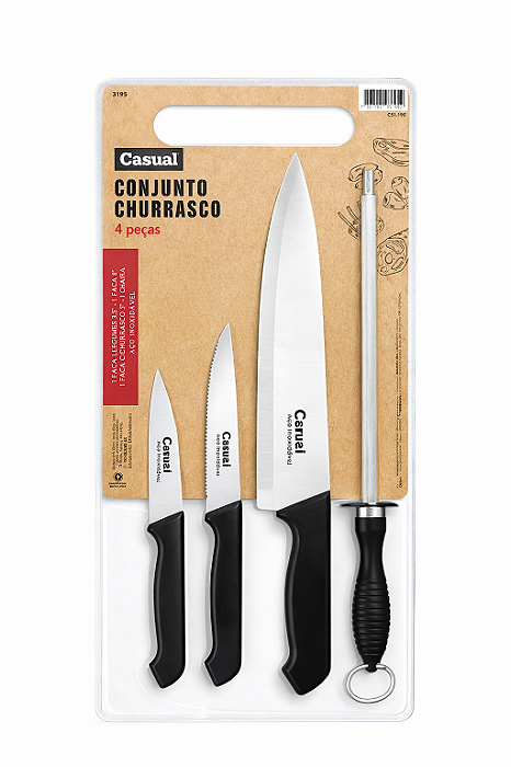 Kit Churrasco 4pcs Casual Daiwa