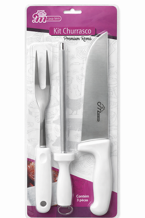 Kit Churrasco 3pcs Premium Roma Inga