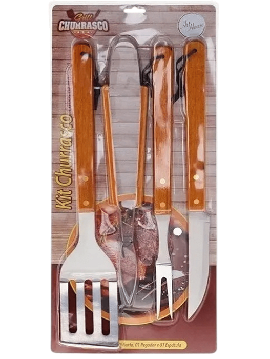 Kit Churrasco 4pcs Bbq-5 Zein