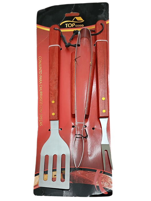 Kit Churrasco 3pcs Top Casa Maxibras