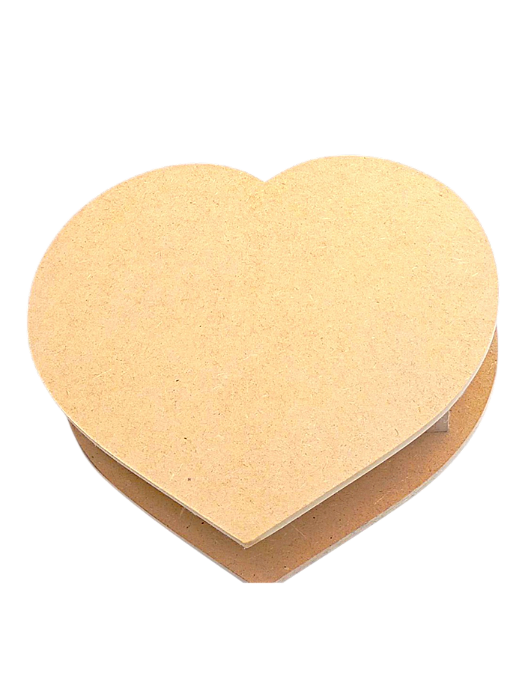 Caixa Coração Médio MDF