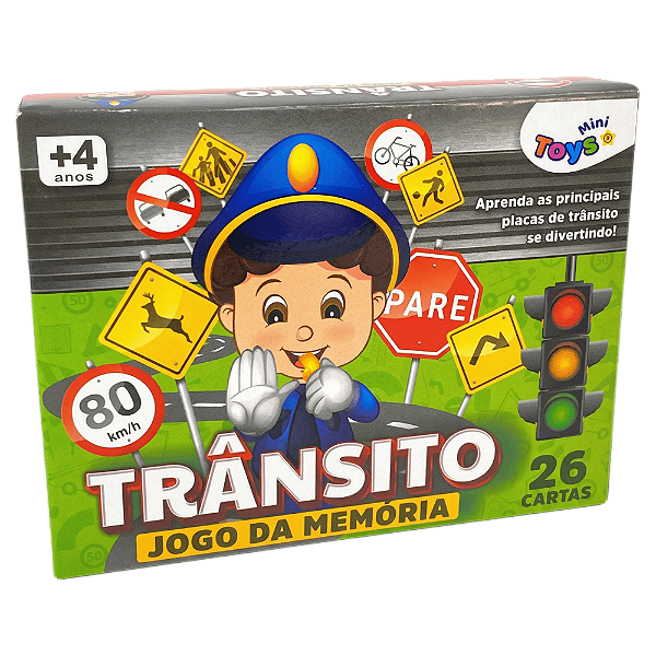 Jogo da Memória Trânsito Minitoys