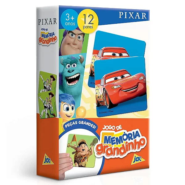 Jogo de Memória Grandinho Pixar