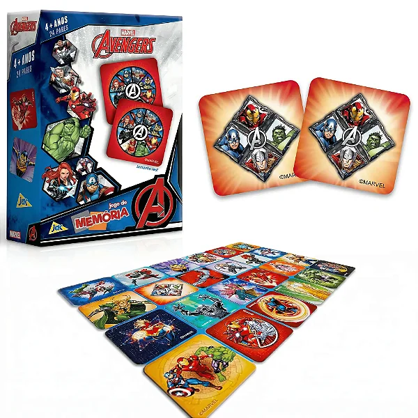 Jogo da Memória Vingadores Toyster