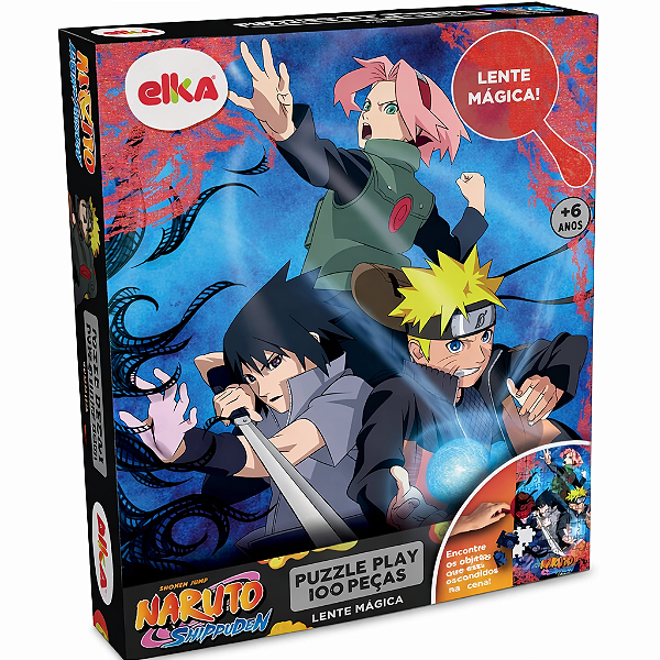 Puzzle Play 100 peças Naruto
