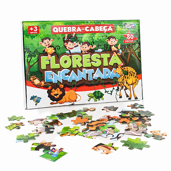 Quebra Cabeça Floresta 80 peças Minitoys