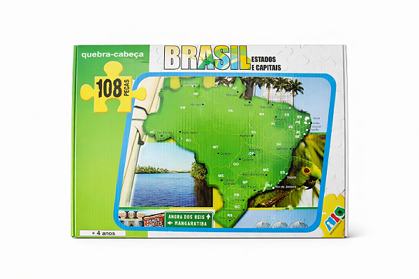 Quebra Cabeça Brasil 108 Peças Nig
