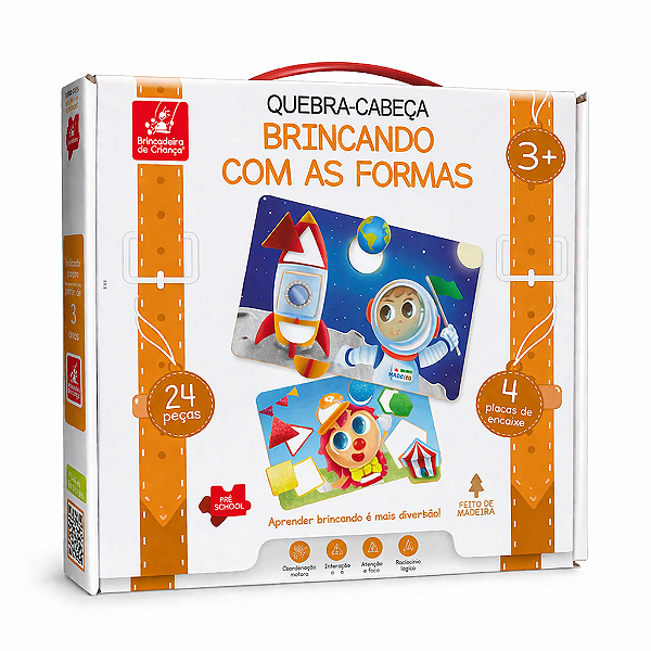 Quebra Cabeça Brincando com Formas