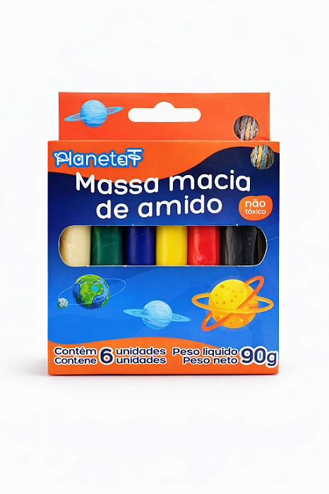 Massa de Modelar 6 cores 90g Planeta VMP