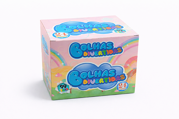 Caixa Bolhas Divertidas C/24 Rosquinha