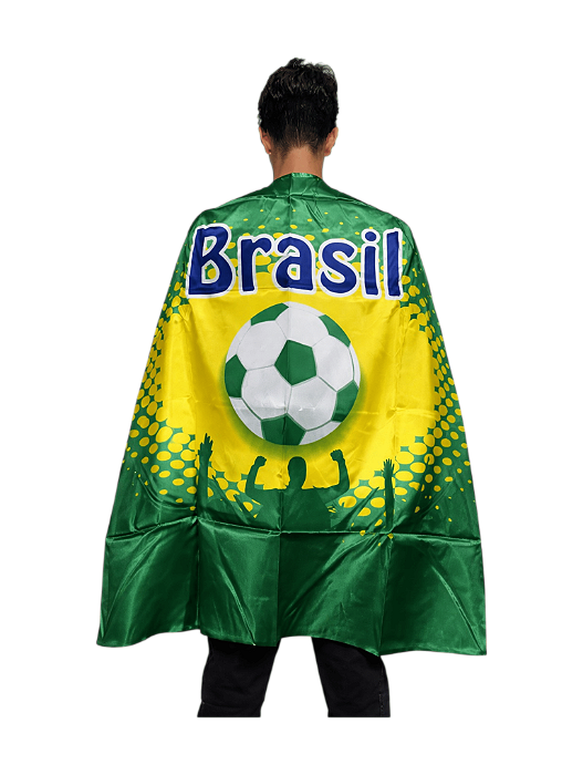 Bandeira Tipo Capa Torcedor 90x150cm Bem Brasil