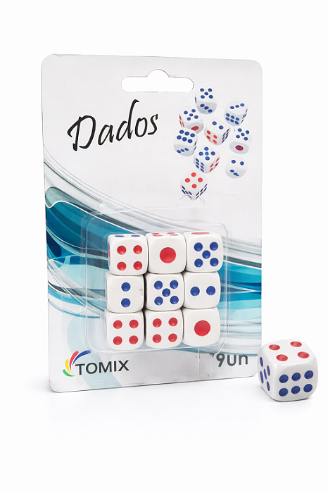 Kit Dados com 9 Unidades