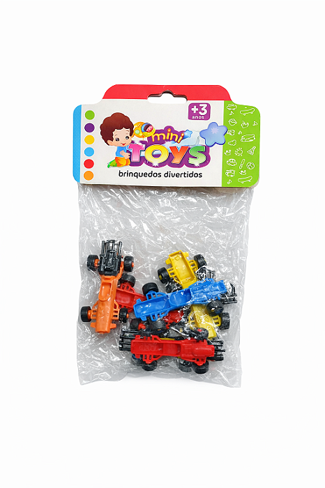 Carrinho de Corrida MiniToys com 6 Peças