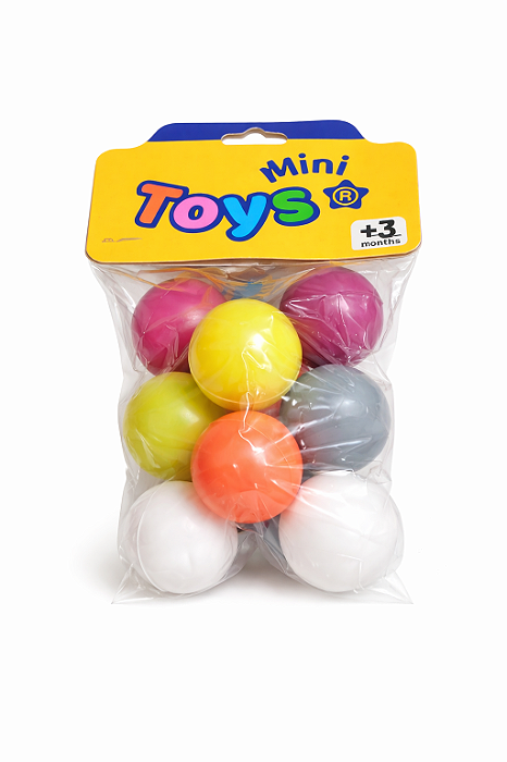 Bola Ping Pong MiniToys com 10 peças